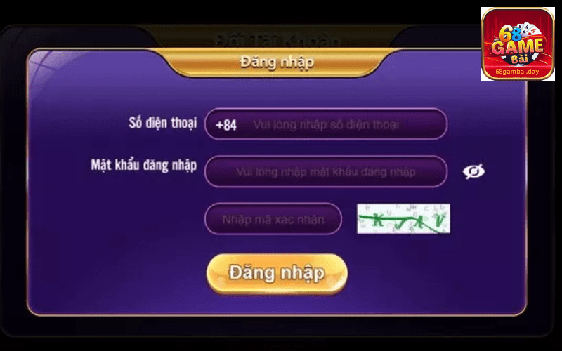 Hướng dẫn đăng nhập 68 game bài siêu dễ