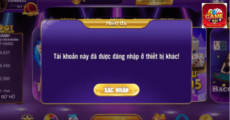 Mỗi người chơi chỉ được sử dụng 1 tài khoản tại 68 game bài