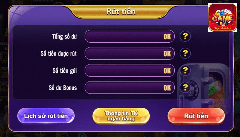 Rút tiền 68 game bài diễn ra chưa tới 30 giây